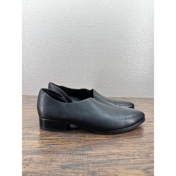 Marciante Shoes - Marciante And Company Women's Size 8 The Marie Black Leather D'orsay Flats